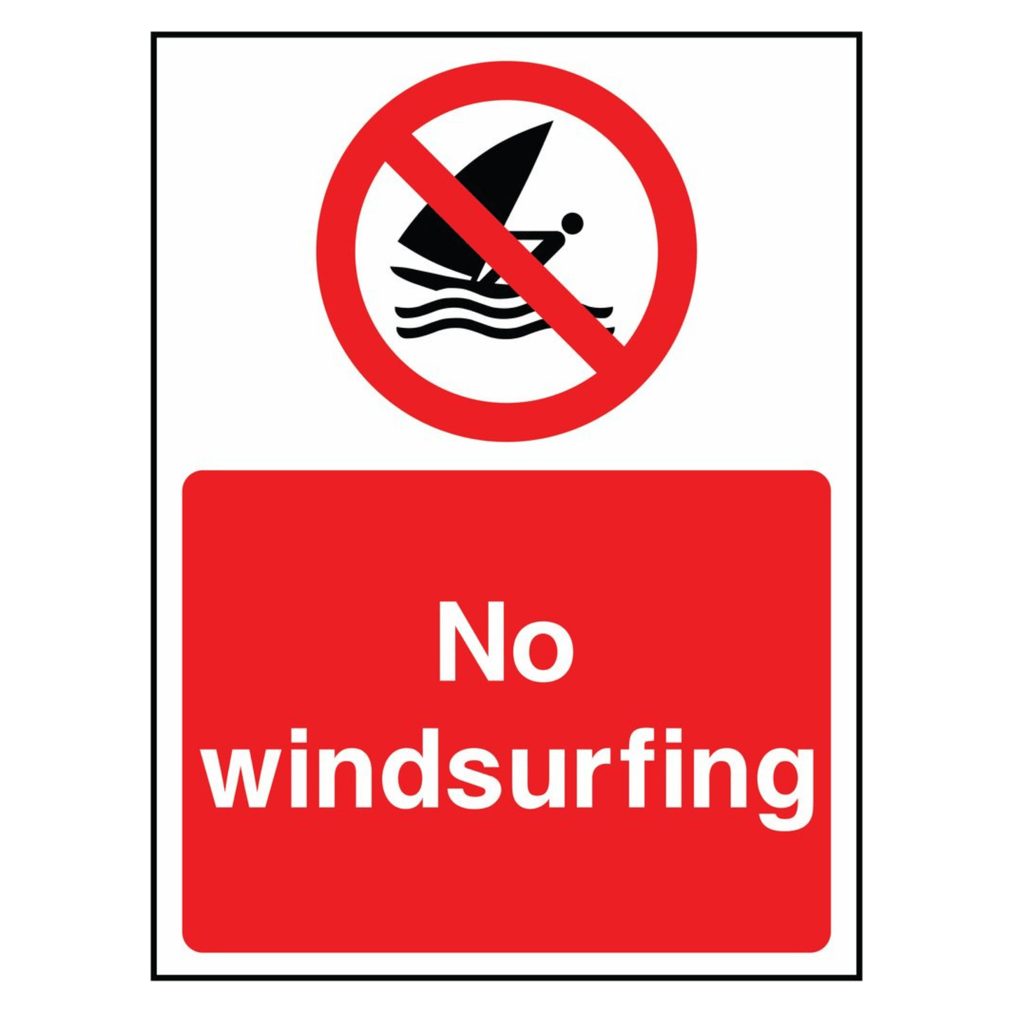 No Windsurfing Sign