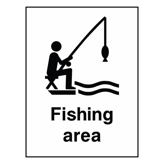 Fishing Area Sign