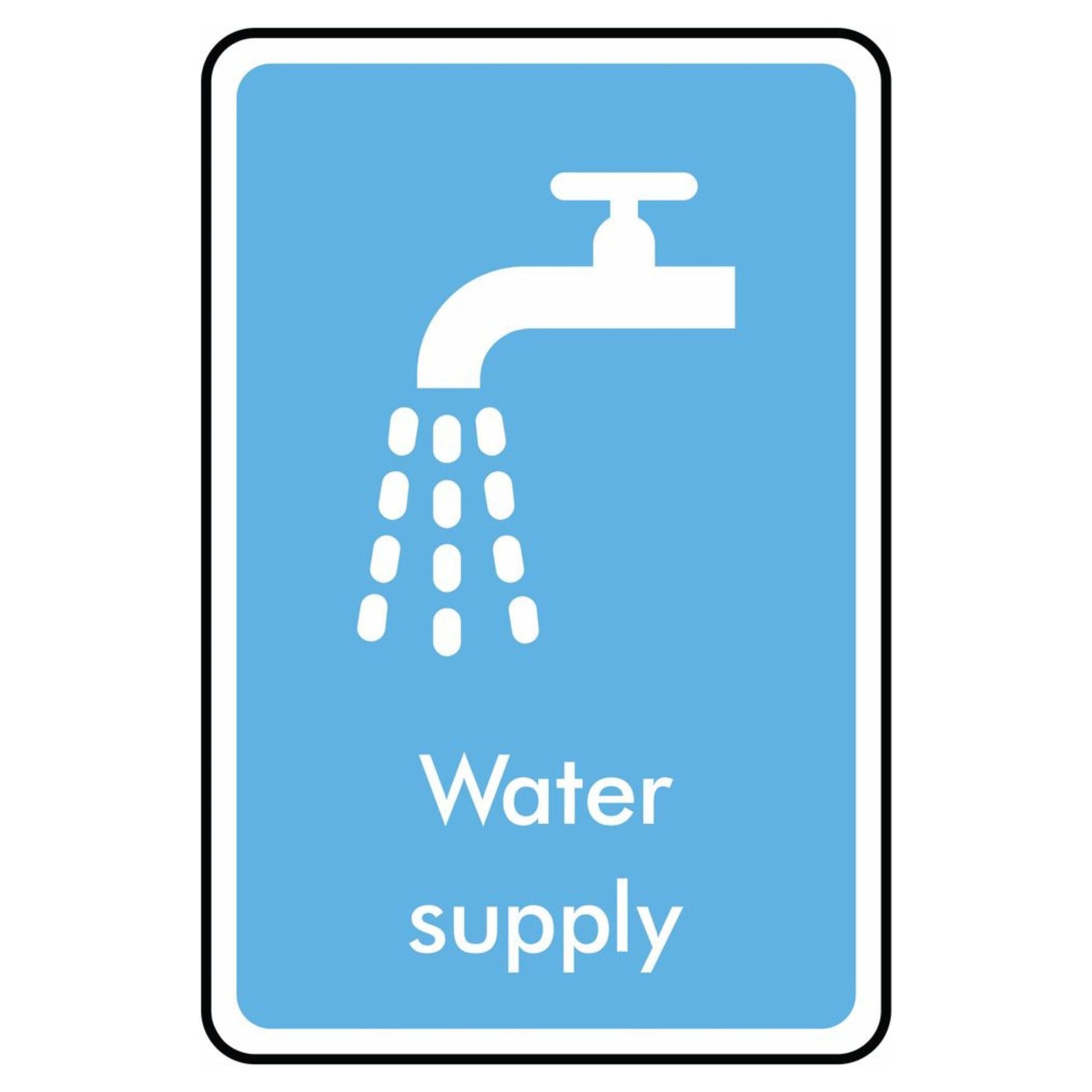 Water Supply Symbol Sign