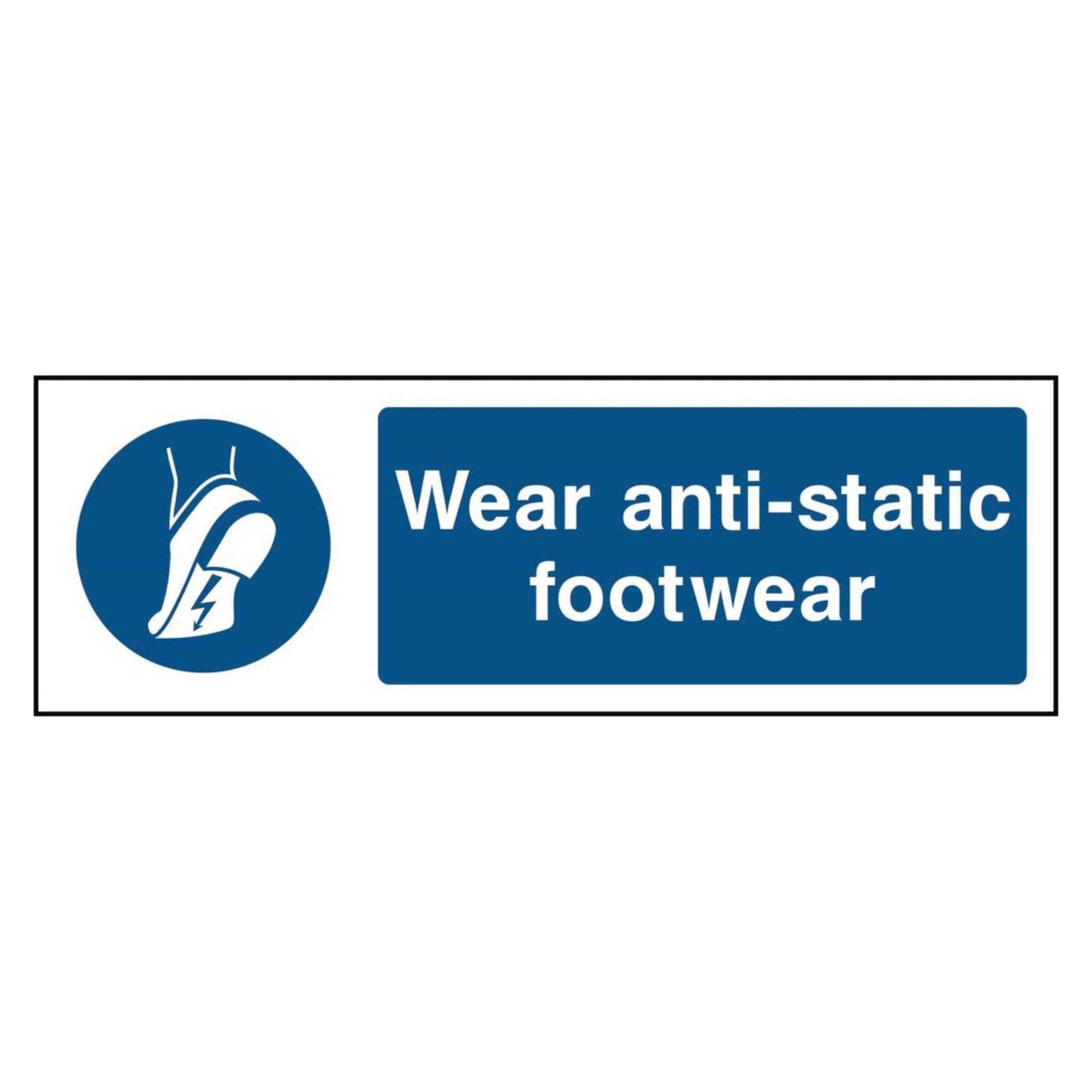 Wear Anti-Static Footwear Sign