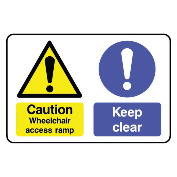 Wheelchair Access Ramp - Keep Clear Sign - The Safety Sign Depot