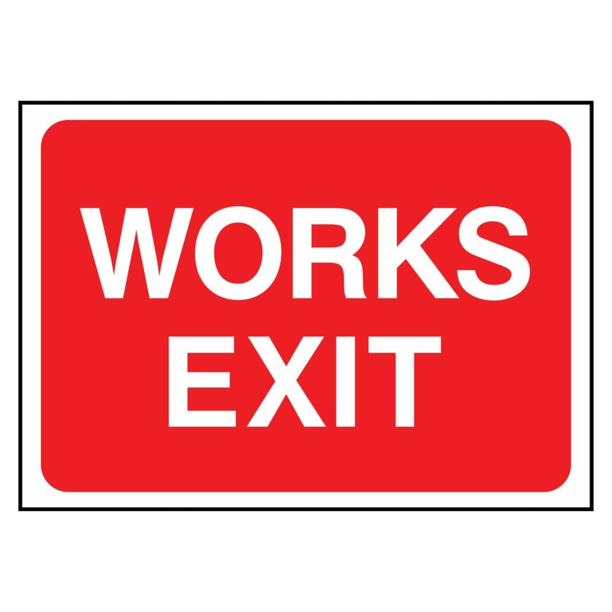 Work Exit Sign