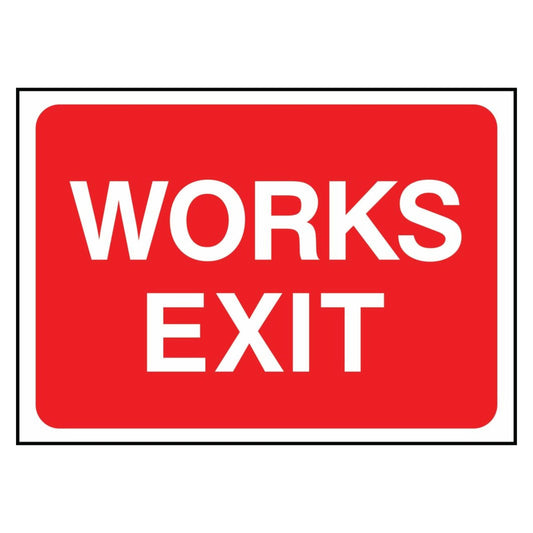 Work Exit Sign
