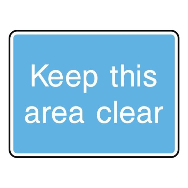 keep-this-area-clear-sign