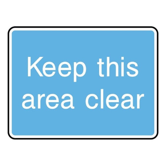 keep-this-area-clear-sign