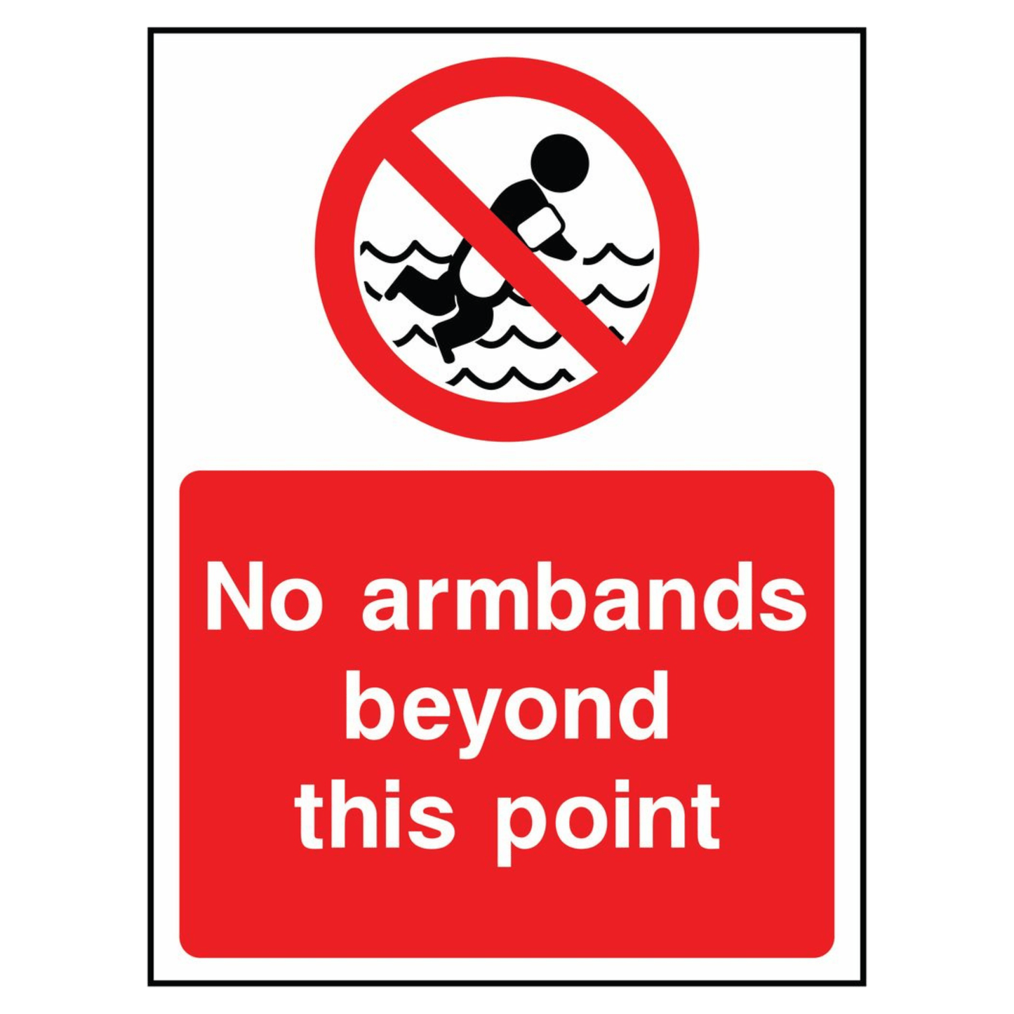 no-armbands-beyond-this-point-sign