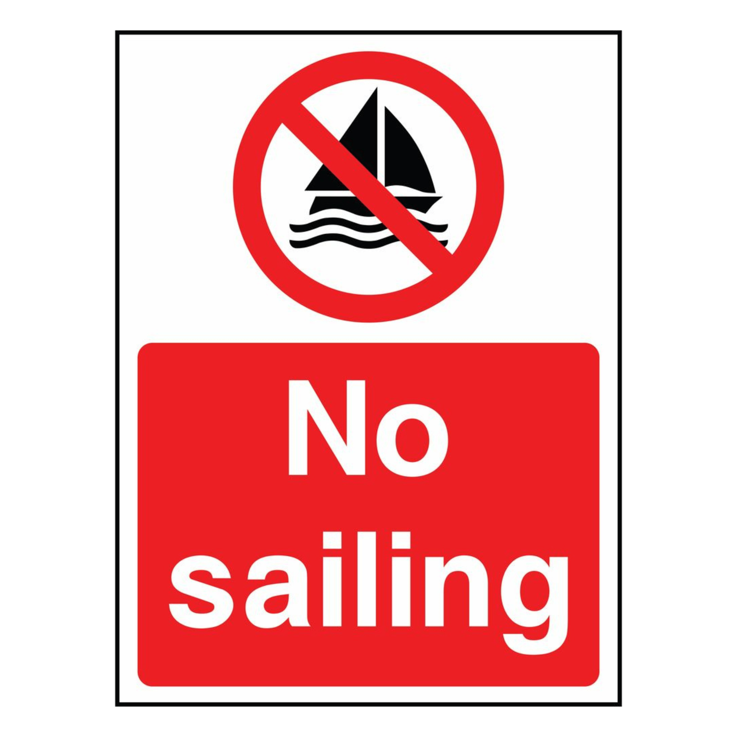 No Sailing Sign - The Safety Sign Depot