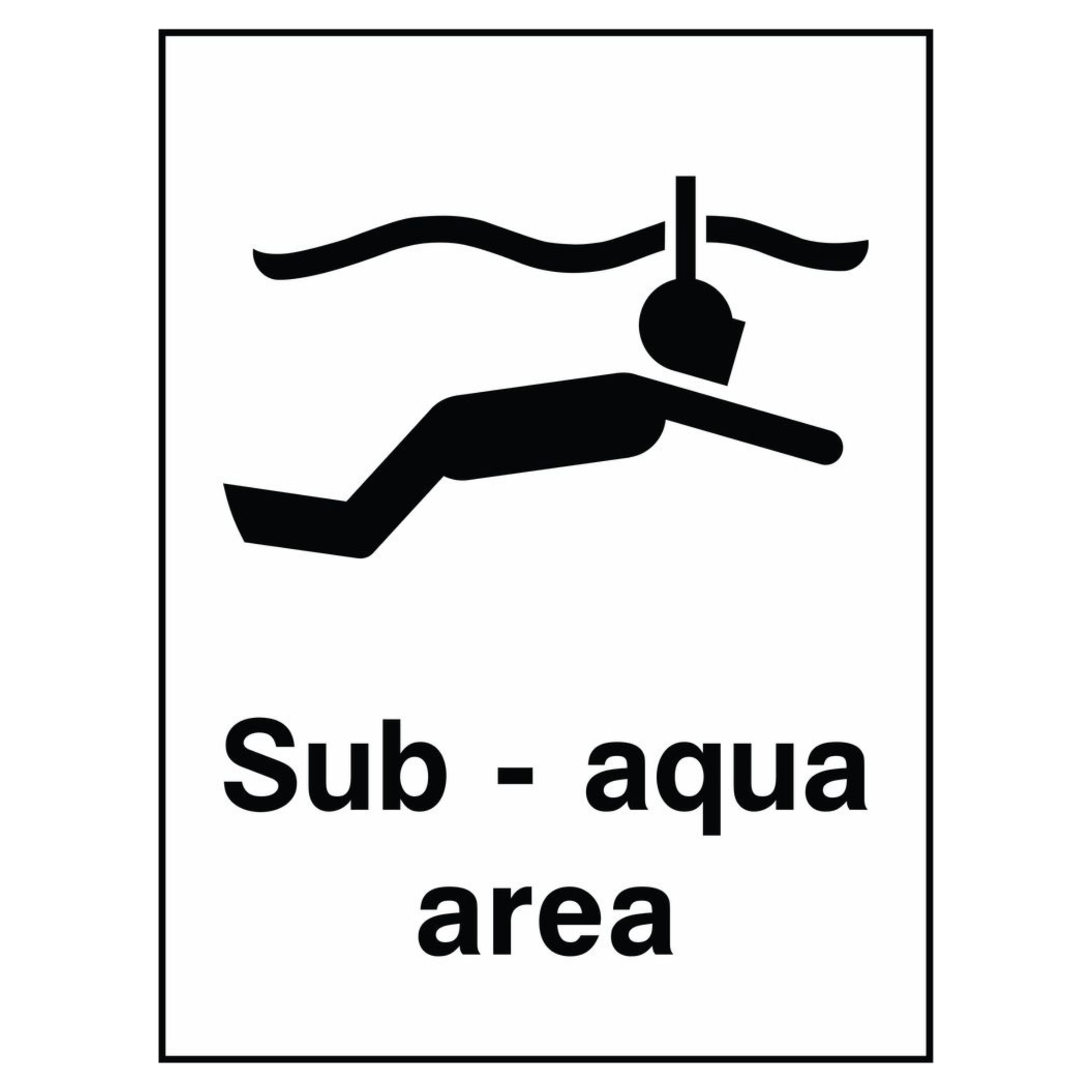 sub -aqua-area-sign